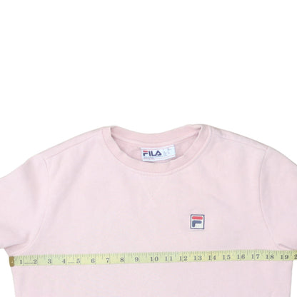 Womens UK Size S FILA Pink Pullover Sweatshirt