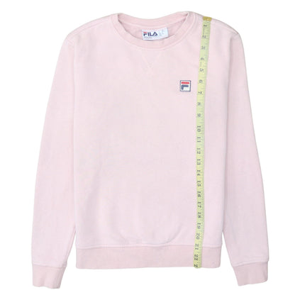Womens UK Size S FILA Pink Pullover Sweatshirt