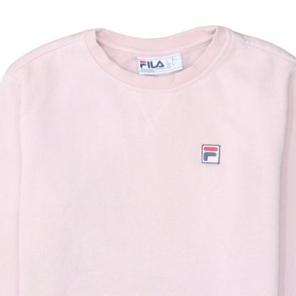 Womens UK Size S FILA Pink Pullover Sweatshirt