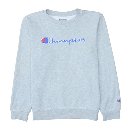 Womens UK Size 2XL Champion Grey Pullover Sweatshirt