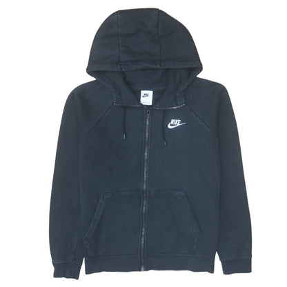 Womens UK Size S Nike Black Full Zip Hoodie