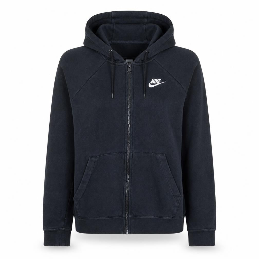 Womens UK Size S Nike Black Full Zip Hoodie