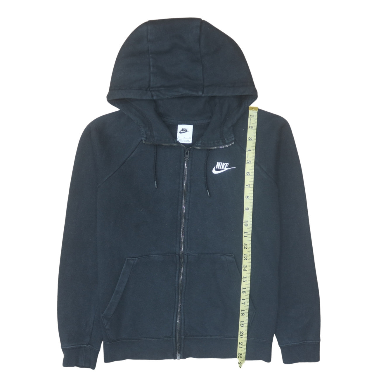 Womens UK Size S Nike Black Full Zip Hoodie