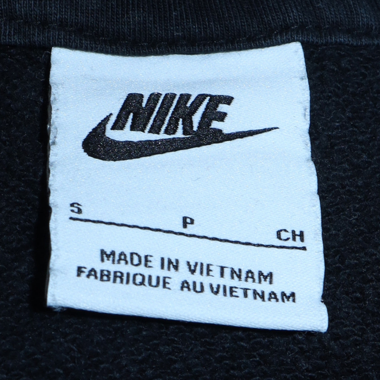 Womens UK Size S Nike Black Full Zip Hoodie