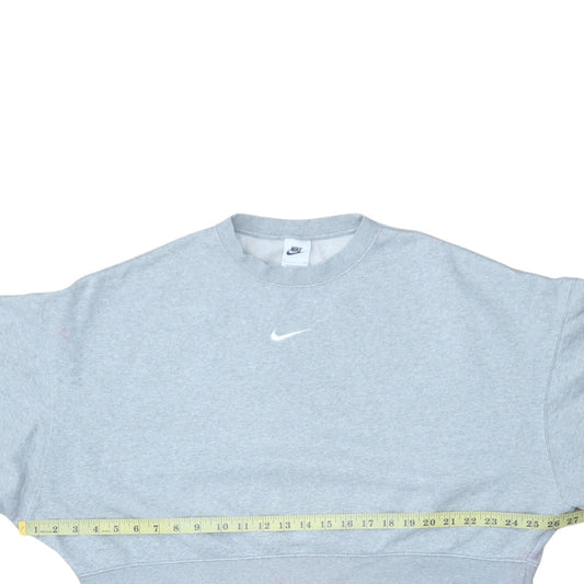 Womens UK Size S Nike Grey Pullover Sweatshirt