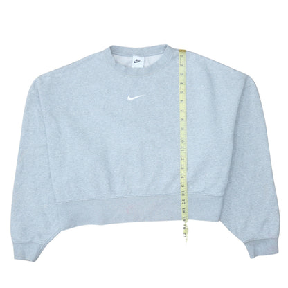 Womens UK Size S Nike Grey Pullover Sweatshirt