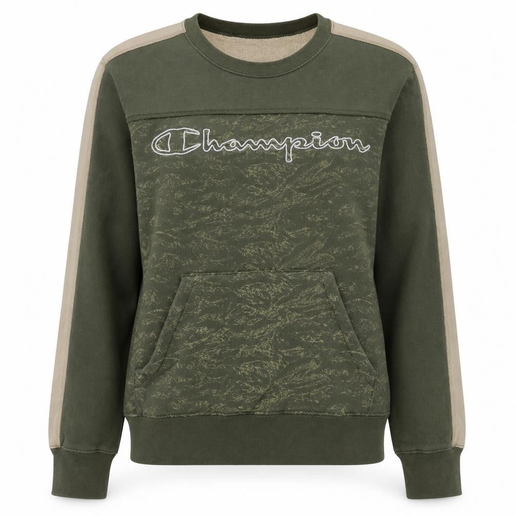 Womens UK Size L Champion Green Pullover Sweatshirt
