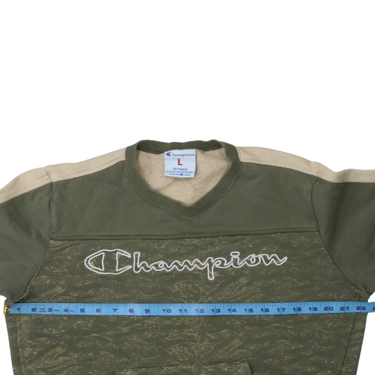 Womens UK Size L Champion Green Pullover Sweatshirt