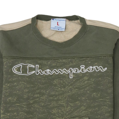 Womens UK Size L Champion Green Pullover Sweatshirt