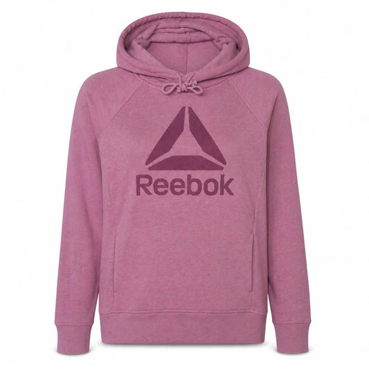 Womens UK Size L Reebok Pink Pullover Hoodie