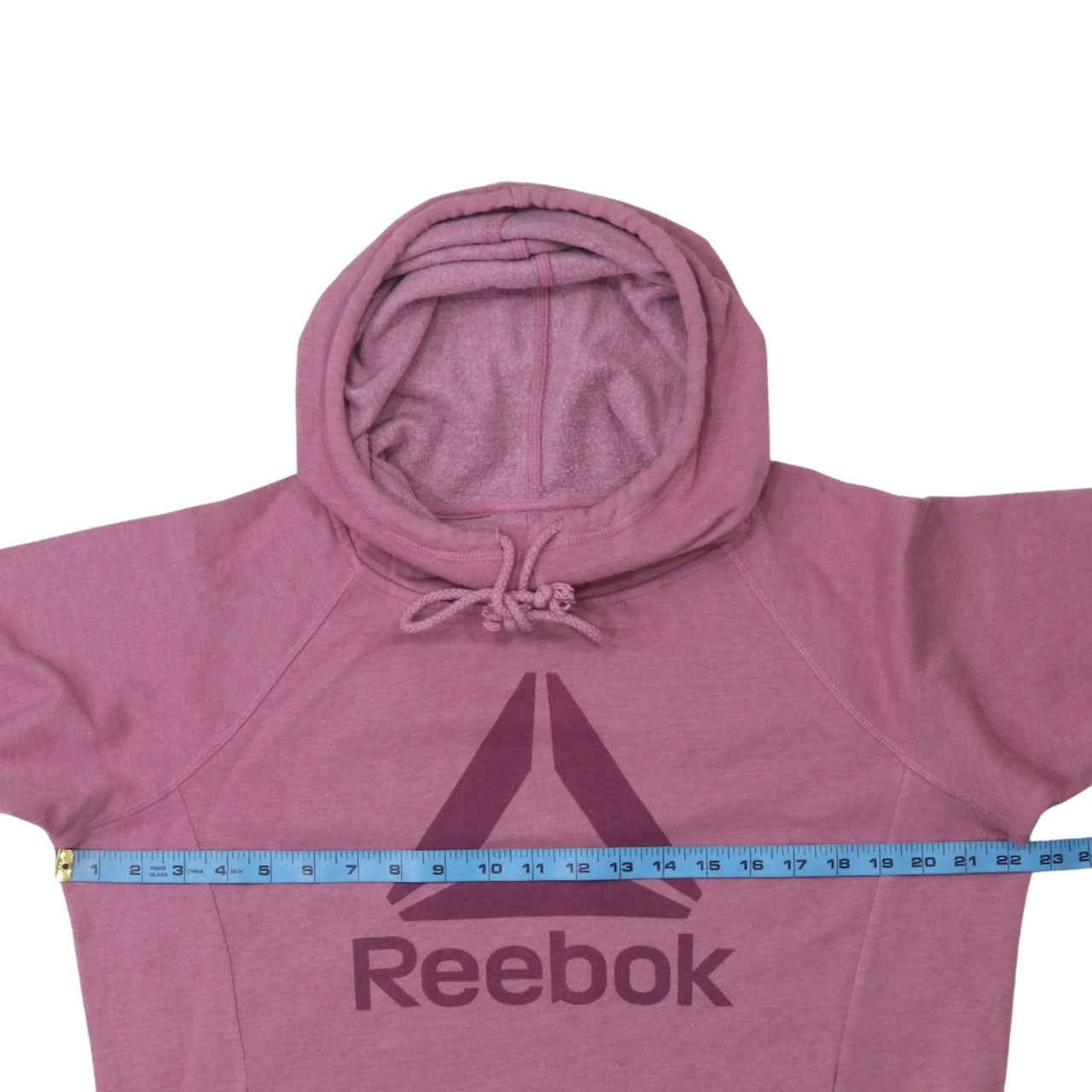 Womens UK Size L Reebok Pink Pullover Hoodie