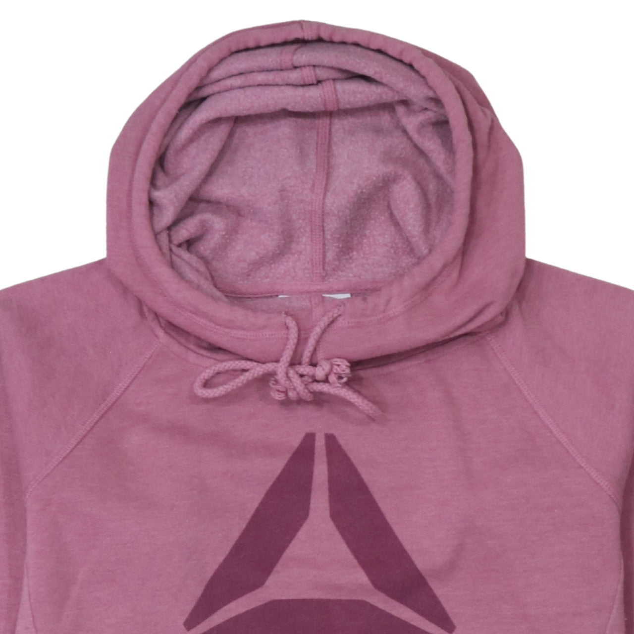 Womens UK Size L Reebok Pink Pullover Hoodie