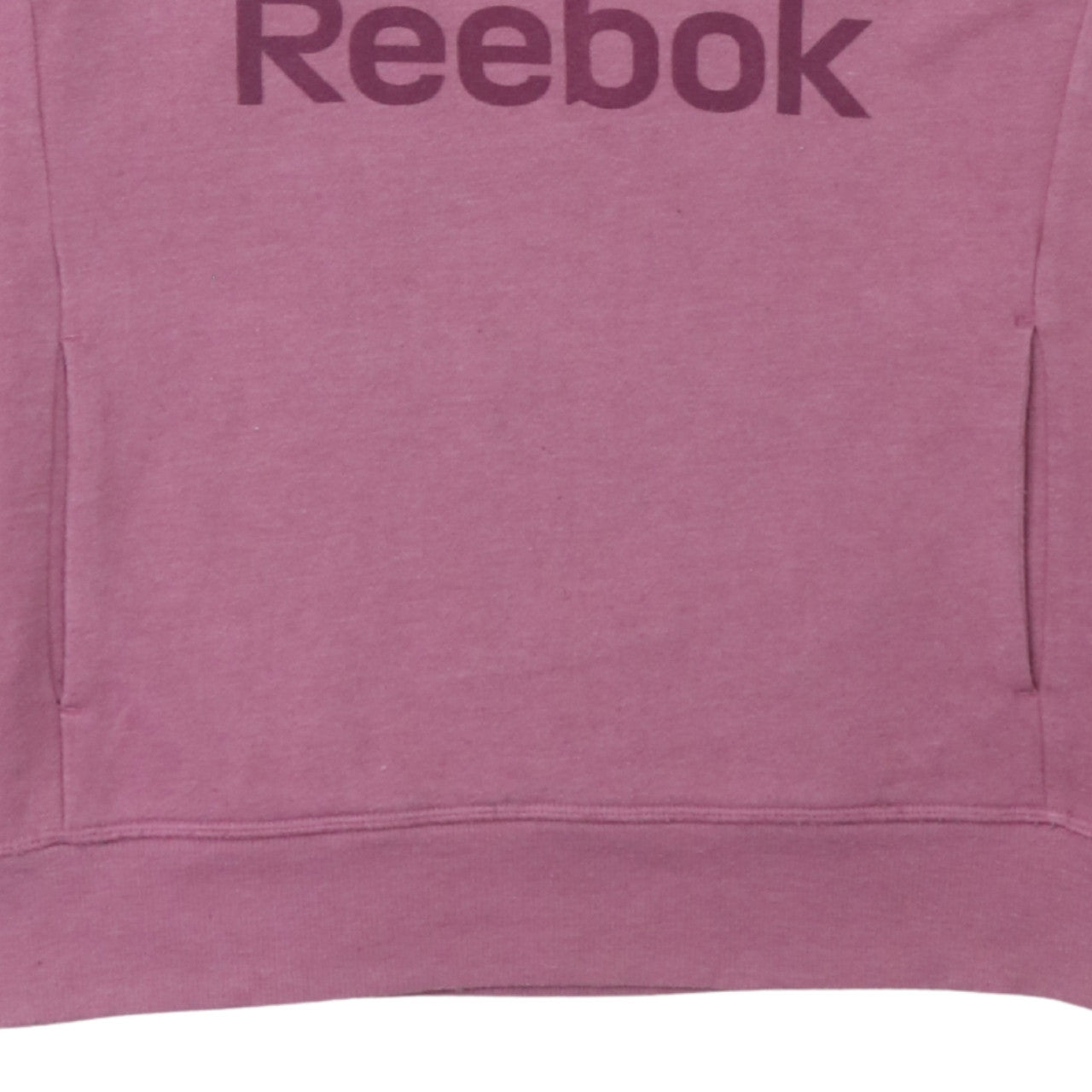 Womens UK Size L Reebok Pink Pullover Hoodie