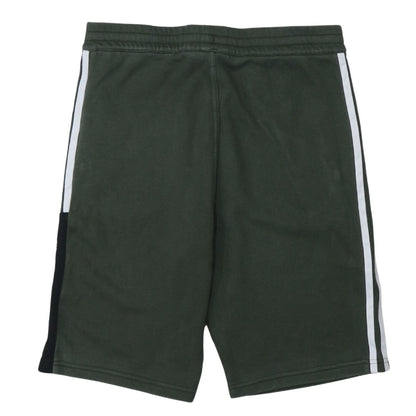 Adidas Boys Green Athletic Shorts Size 14 Years Regular Fit Activewear