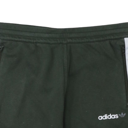 Adidas Boys Green Athletic Shorts Size 14 Years Regular Fit Activewear