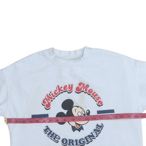 Womens UK Size 2XS Disney White Pullover Sweatshirt