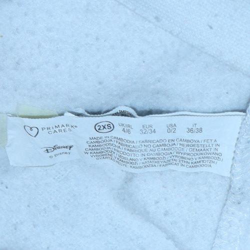 Womens UK Size 2XS Disney White Pullover Sweatshirt