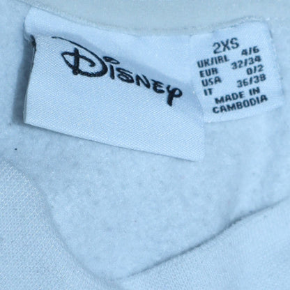 Womens UK Size 2XS Disney White Pullover Sweatshirt