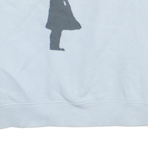 Womens UK Size S Russell White Pullover Sweatshirt