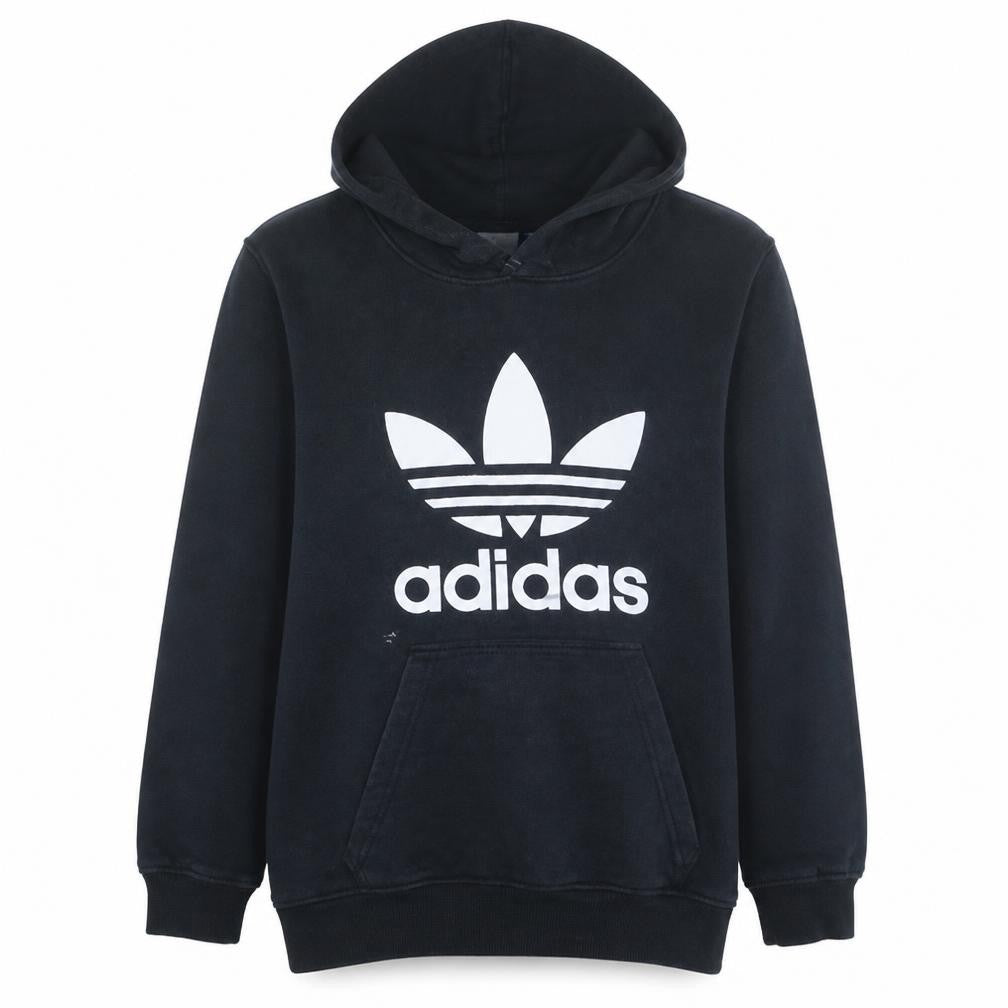 Mens UK Size M adidas Black Pullover Hoodie