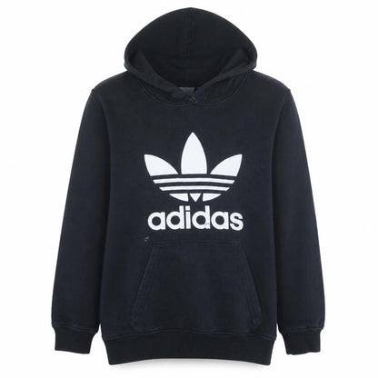 Mens UK Size M adidas Black Pullover Hoodie