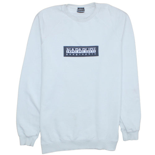 Mens UK Size S Napapijri White Pullover Sweatshirt