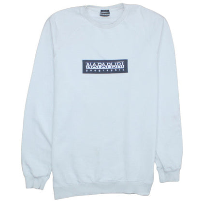 Mens UK Size S Napapijri White Pullover Sweatshirt