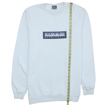 Mens UK Size S Napapijri White Pullover Sweatshirt