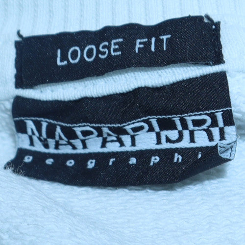 Mens UK Size S Napapijri White Pullover Sweatshirt