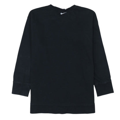 Nike Boys Black Pullover Sweatshirt L 146-156cm Crew Neck Logo Fleece