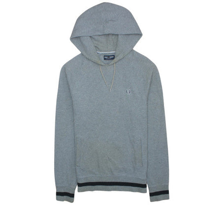 Mens UK Size S Fred Perry Grey Pullover Hoodie