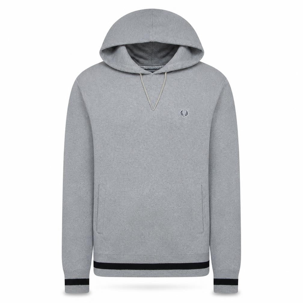 Mens UK Size S Fred Perry Grey Pullover Hoodie