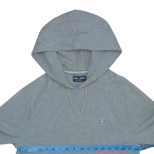 Mens UK Size S Fred Perry Grey Pullover Hoodie