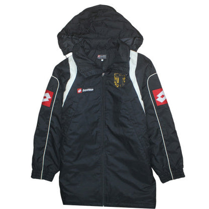 Lotto Men's Black Hooded Parka Jacket Size S Regular Fit