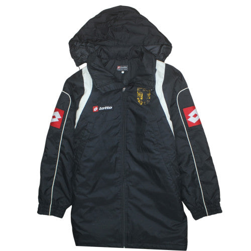 Lotto Men's Black Hooded Parka Jacket Size S Regular Fit