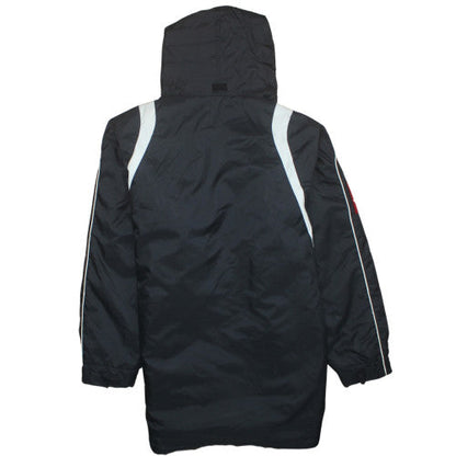 Lotto Men's Black Hooded Parka Jacket Size S Regular Fit