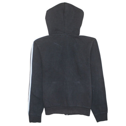 Womens UK Size S adidas Black Full Zip Hoodie