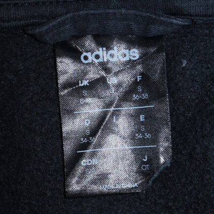 Womens UK Size S adidas Black Full Zip Hoodie