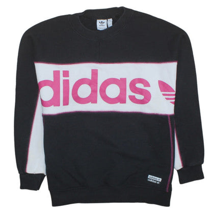 Womens UK Size 8 adidas Black Pullover Sweatshirt