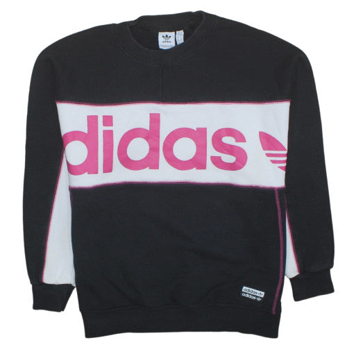 Womens UK Size 8 adidas Black Pullover Sweatshirt