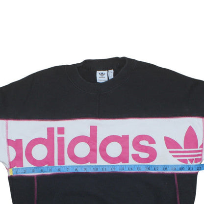 Womens UK Size 8 adidas Black Pullover Sweatshirt