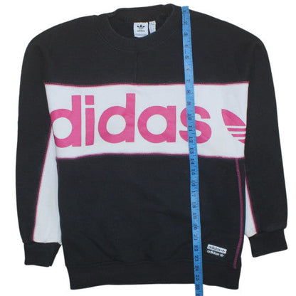 Womens UK Size 8 adidas Black Pullover Sweatshirt