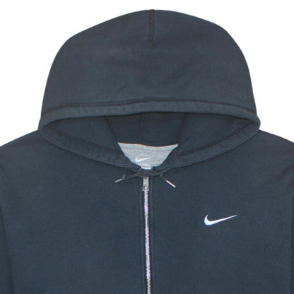 Mens UK Size 2XL Nike Black Full Zip Hoodie