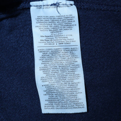 Mens UK Size S Nike Blue Pullover Hoodie