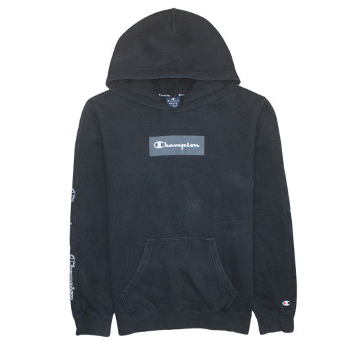 Mens UK Size M Champion Black Pullover Hoodie