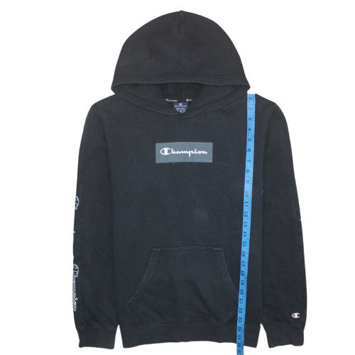 Mens UK Size M Champion Black Pullover Hoodie