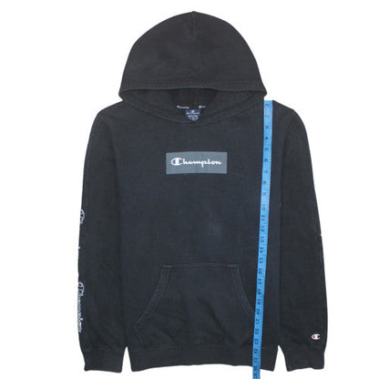 Mens UK Size M Champion Black Pullover Hoodie