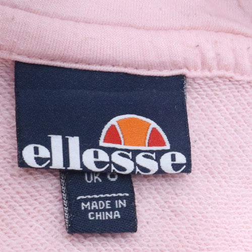 Womens UK Size 8 ellesse Pink Pullover Hoodie