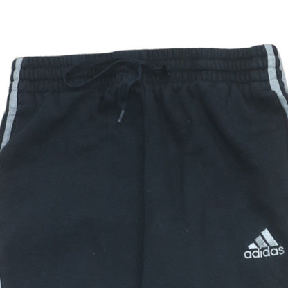 Adidas Men's Black Jogger Trousers M Fleece Lined Regular Fit