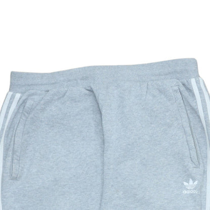 Adidas Mens Grey XL Tapered Sweatpants with Stripe Detailing